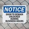 Signmission Door To Remain Unlocked During Business Hours, 14 in W x Rectangle, Plastic OS-2PACK-NS-P-1014-L-11529 - alternate 8